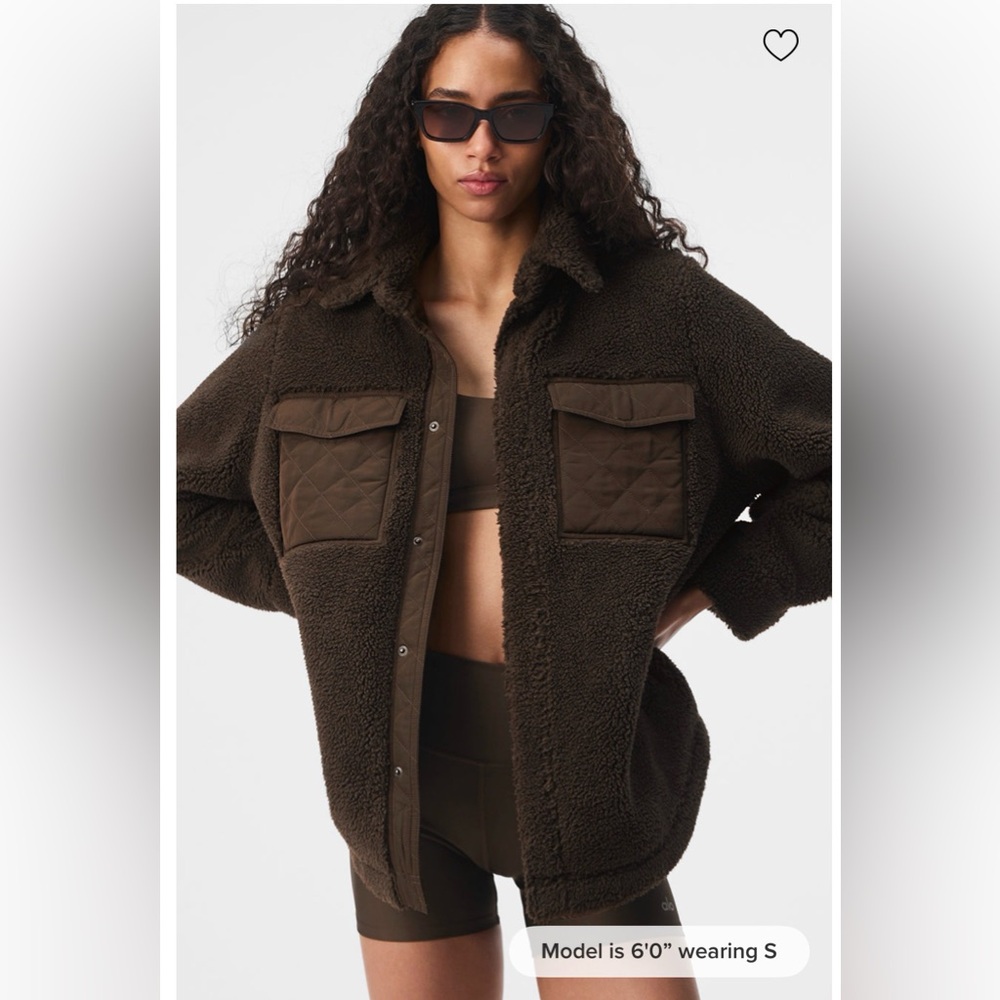 Alo Sherpa Jacket/ Shacket - Espresso